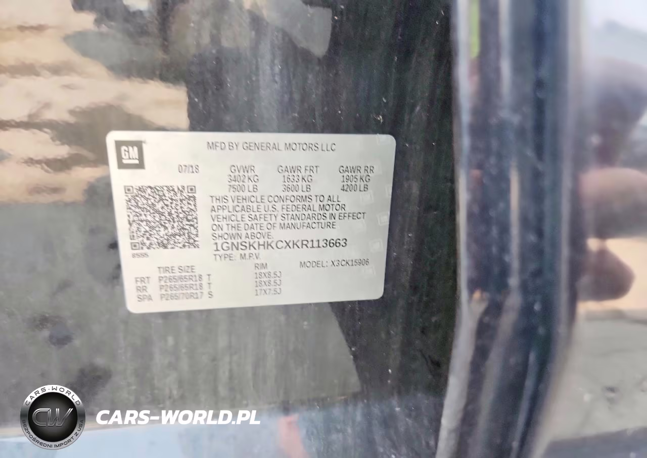 2019 Chevrolet Suburban K1500 Lt VIN:1GNSKHKCXKR113663 - 13