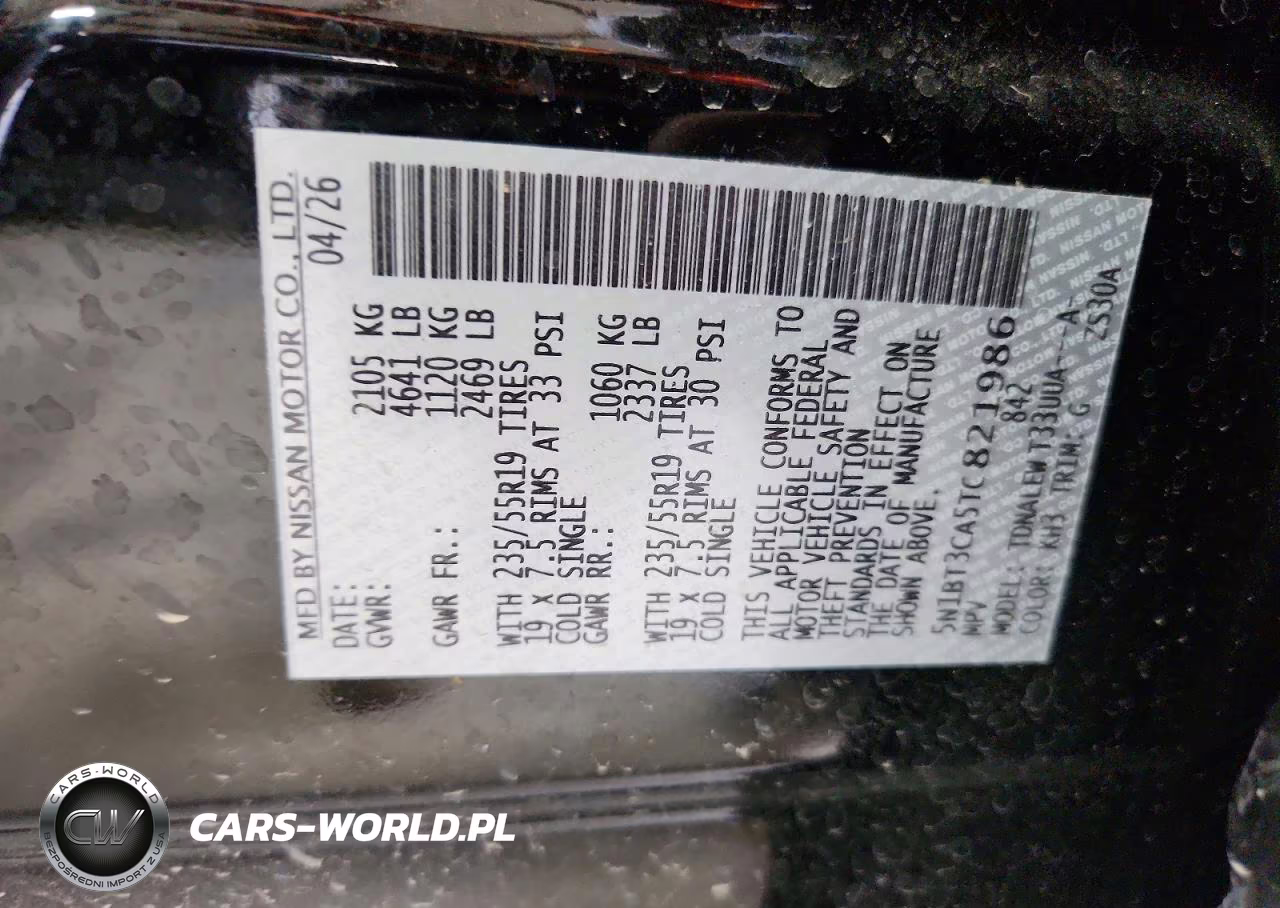 2026 Nissan Rogue Sl VIN:5N1BT3CA5TC821986 - 13