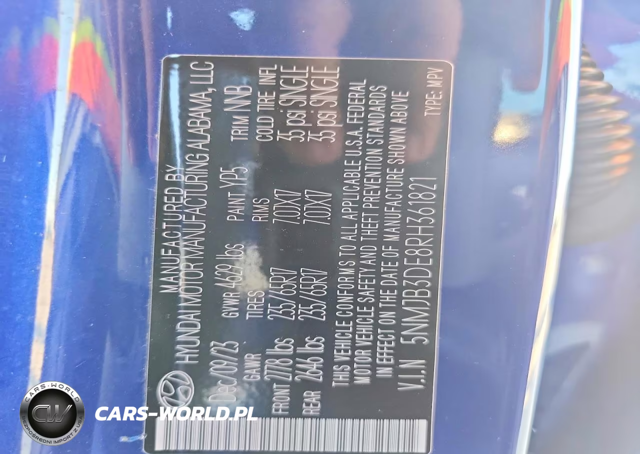 2024 Hyundai Tucson Sel VIN:5NMJB3DE8RH361821 - 14