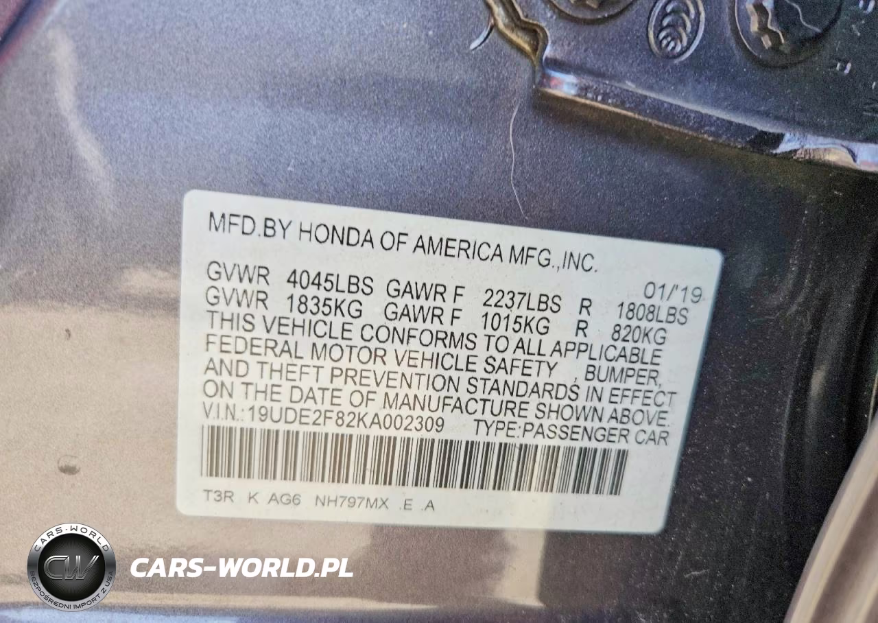 2019 Acura Ilx Premium A-Spec VIN:19UDE2F82KA002309 - 12
