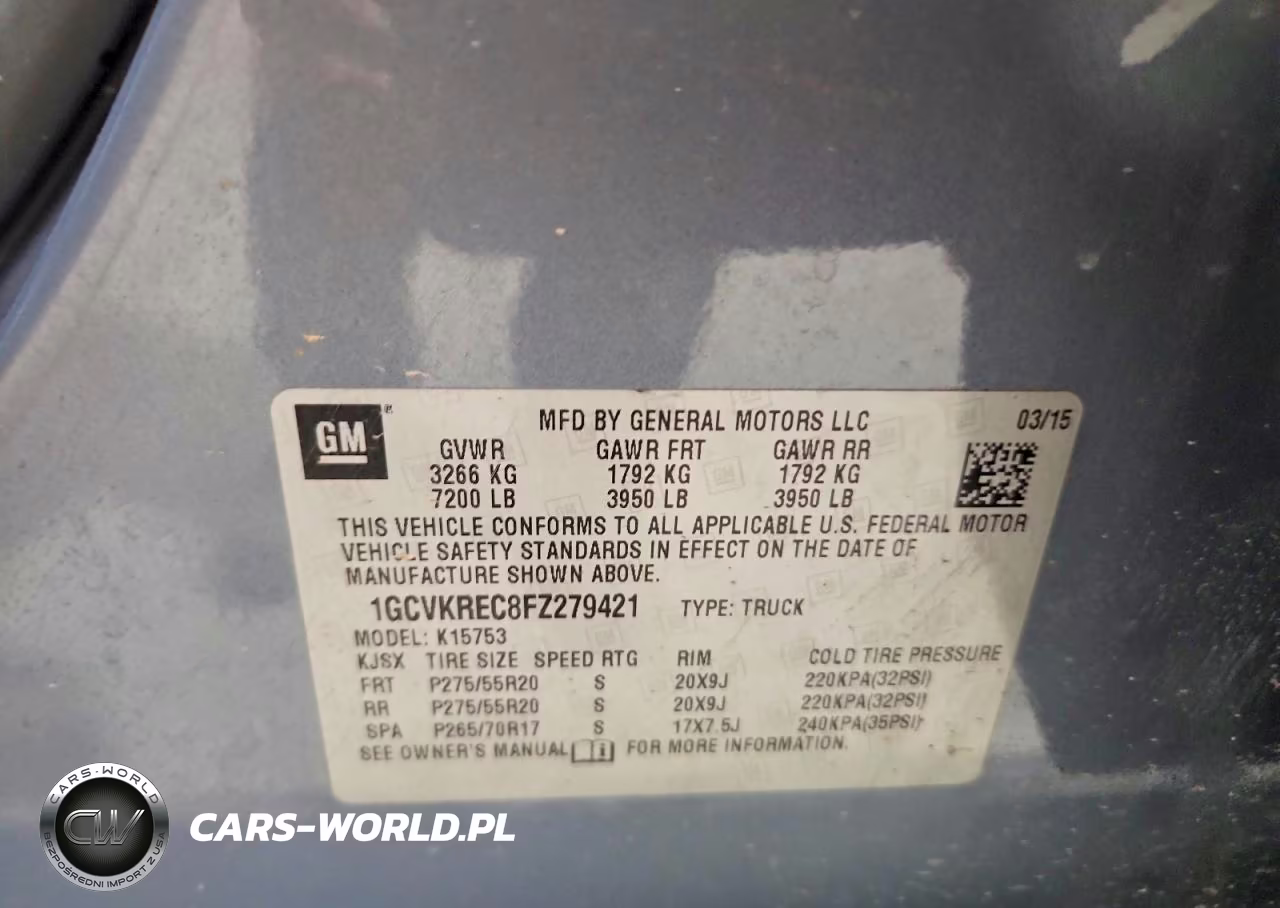 2015 Chevrolet Silverado K1500 Lt VIN:1GCVKREC8FZ279421 - 12