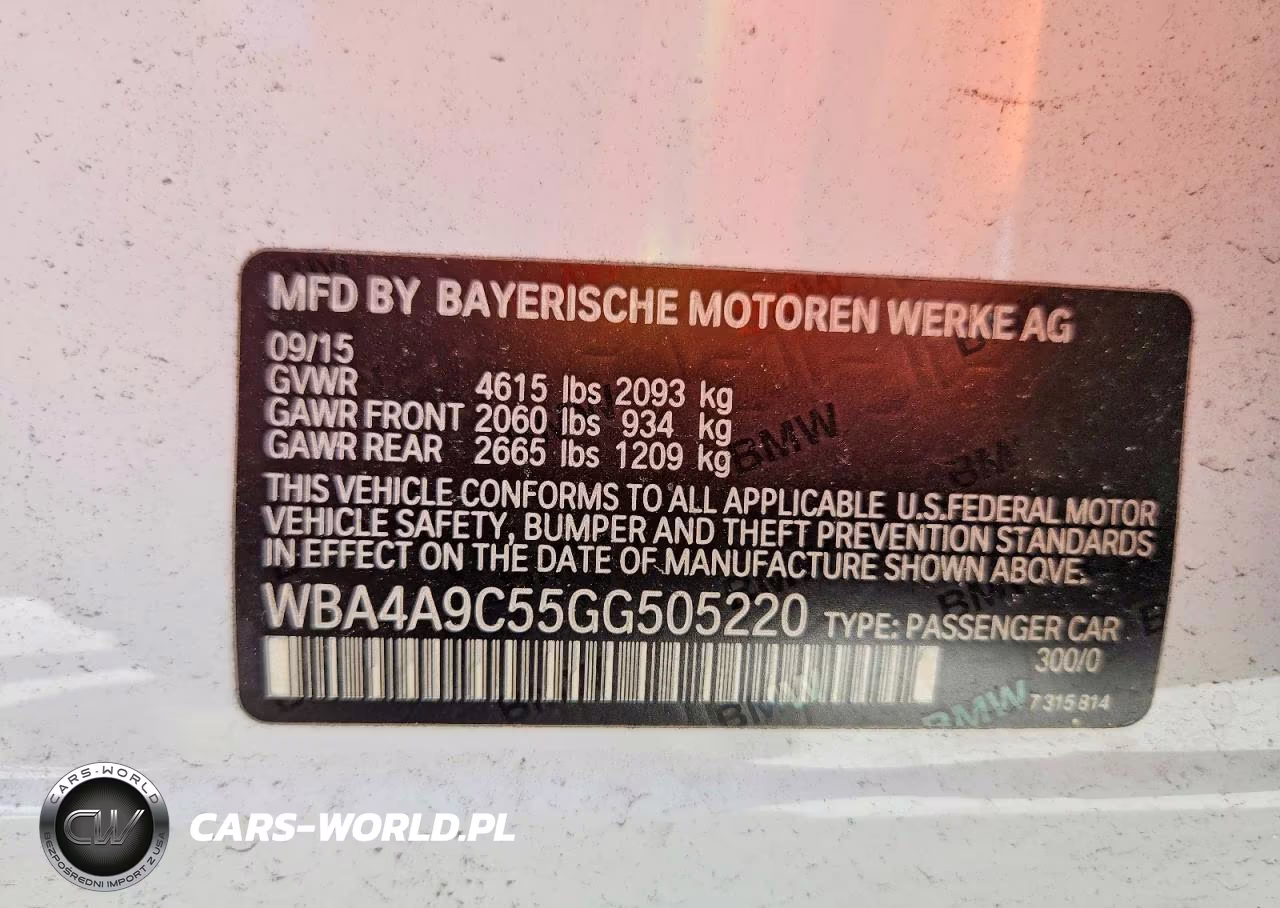 2016 BMW 428 I Gran Coupe Sulev VIN:WBA4A9C55GG505220 - 12
