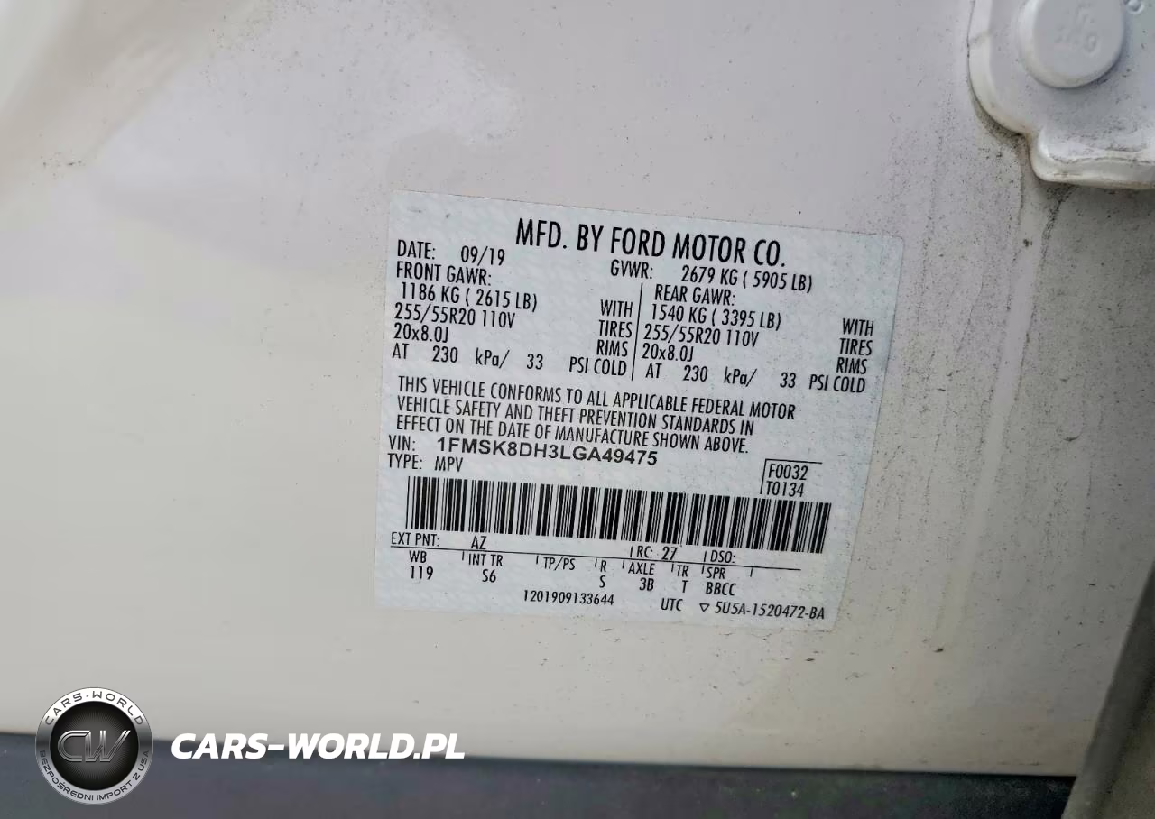 2020 Ford Explorer Xlt VIN:1FMSK8DH3LGA49475 - 12