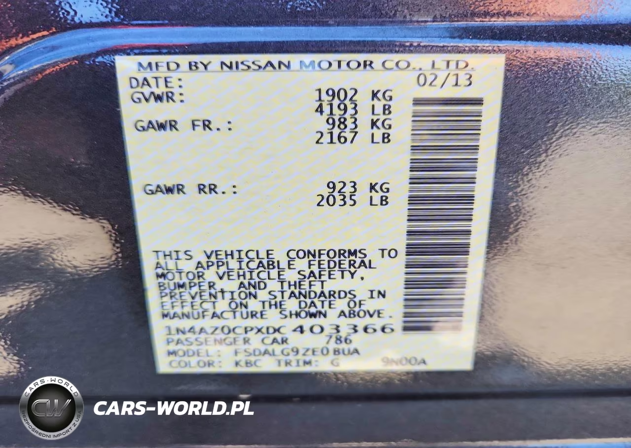 2013 Nissan Leaf S VIN:1N4AZ0CPXDC403366 - 12
