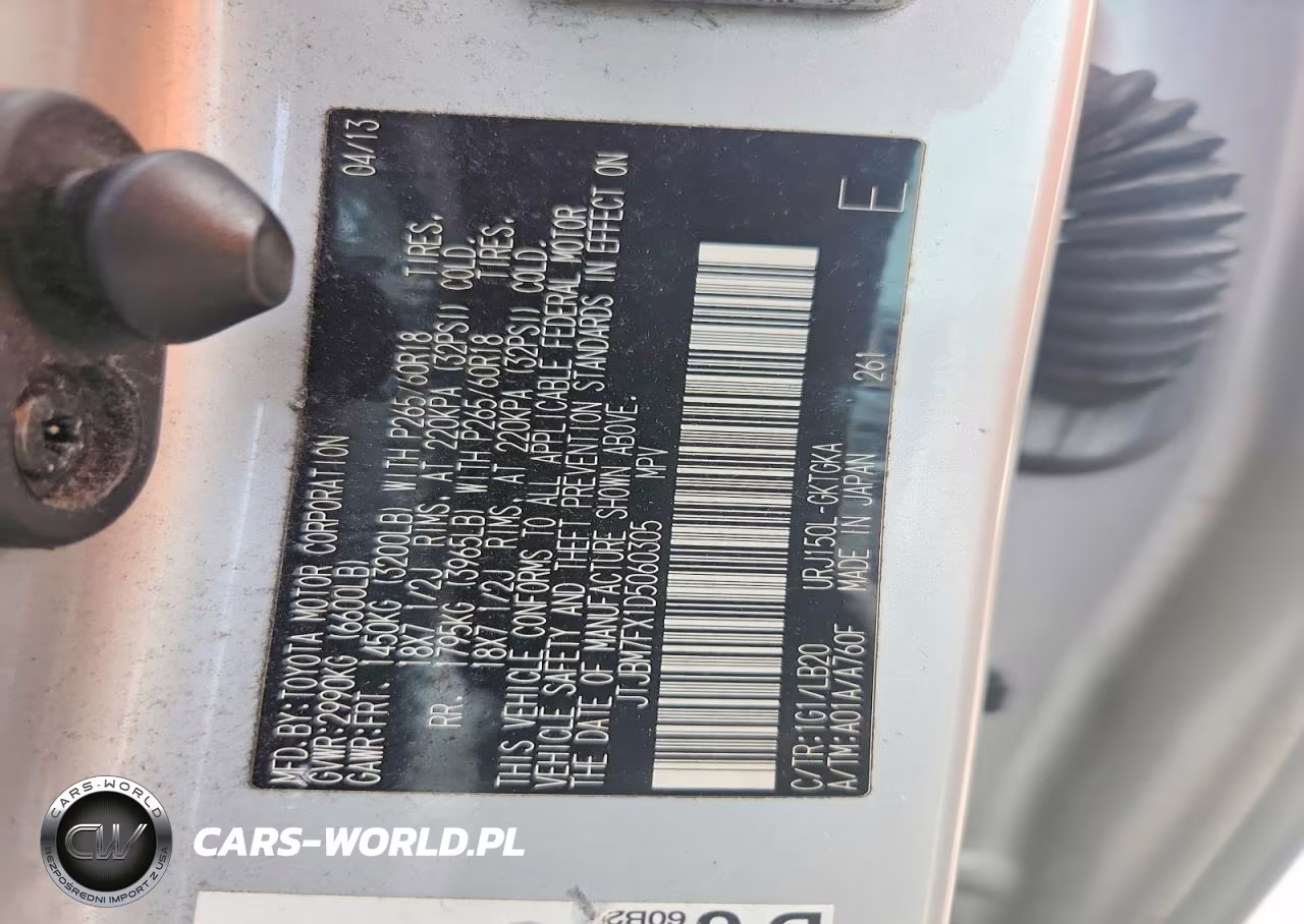 2013 Lexus Gx 460 VIN:JTJBM7FX1D5060305 - 13