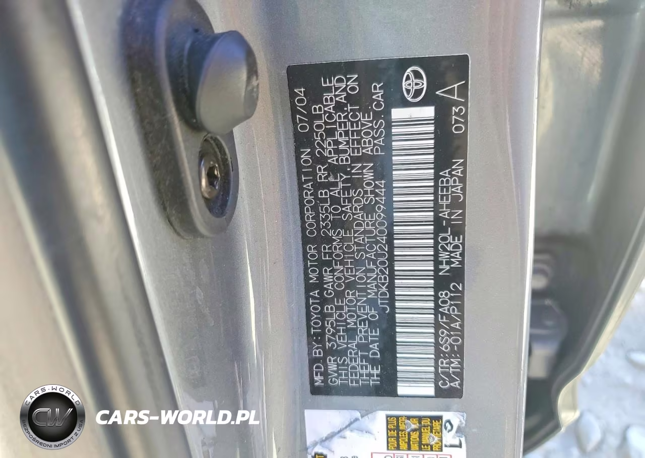 2004 Toyota Prius Base VIN:JTDKB20U240099444 - 12