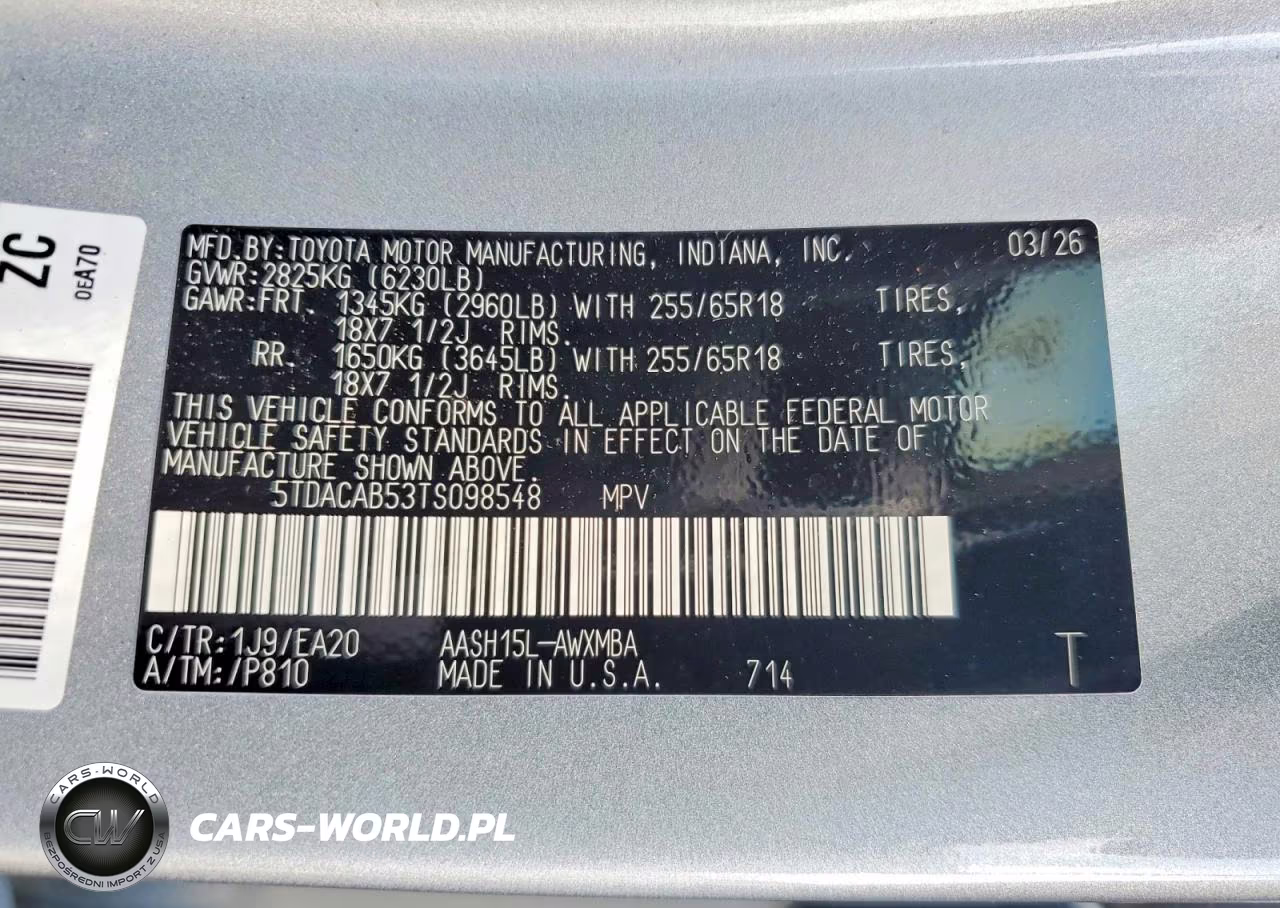 2026 Toyota Grand Highlander Hybrid Xle VIN:5TDACAB53TS098548 - 13