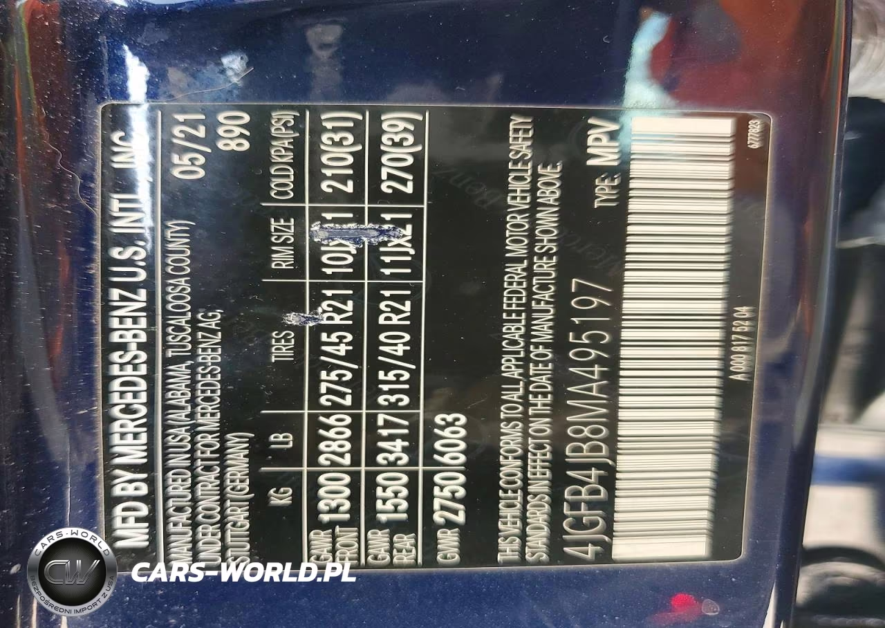 2021 Mercedes-Benz Gle 350 VIN:4JGFB4JB8MA495197 - 13