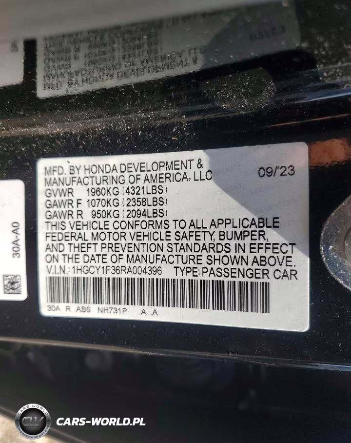 2024 Honda Accord Ex VIN:1HGCY1F36RA004396 - 12