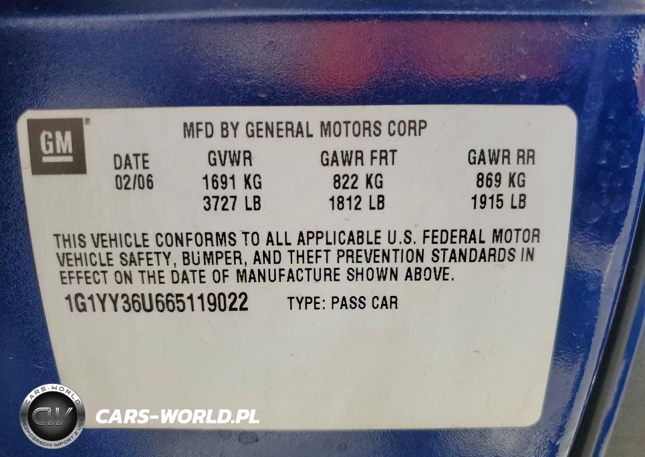 2006 Chevrolet Corvette VIN:1G1YY36U665119022 - 14