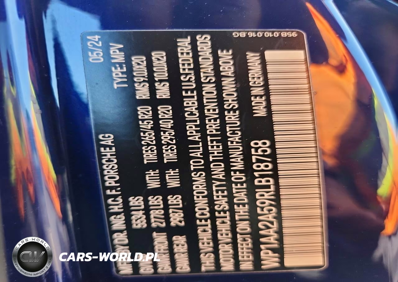 2024 Porsche Macan Base VIN:WP1AA2A59RLB18758 - 13