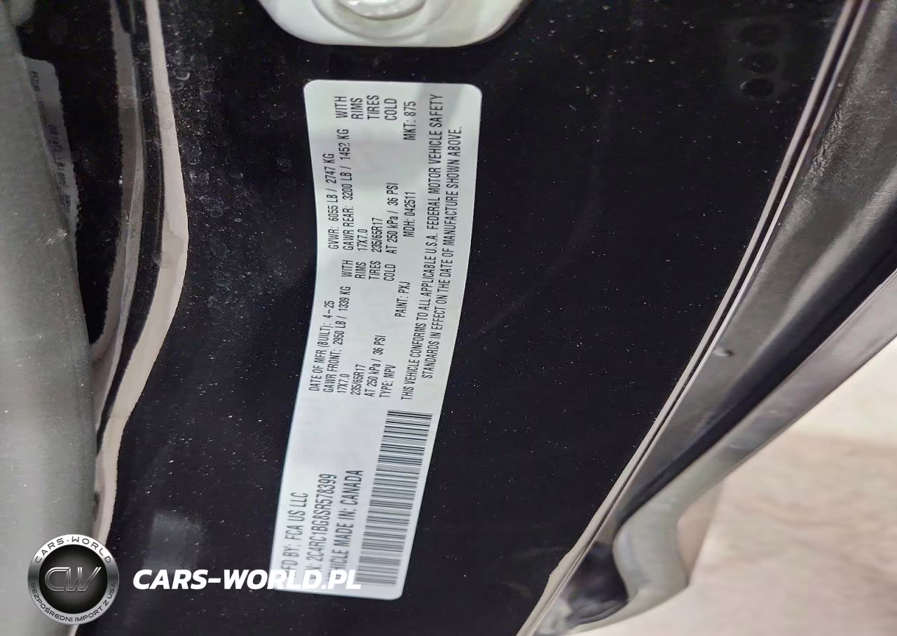 2025 Chrysler Pacifica Select VIN:2C4RC1BG8SR578399 - 13
