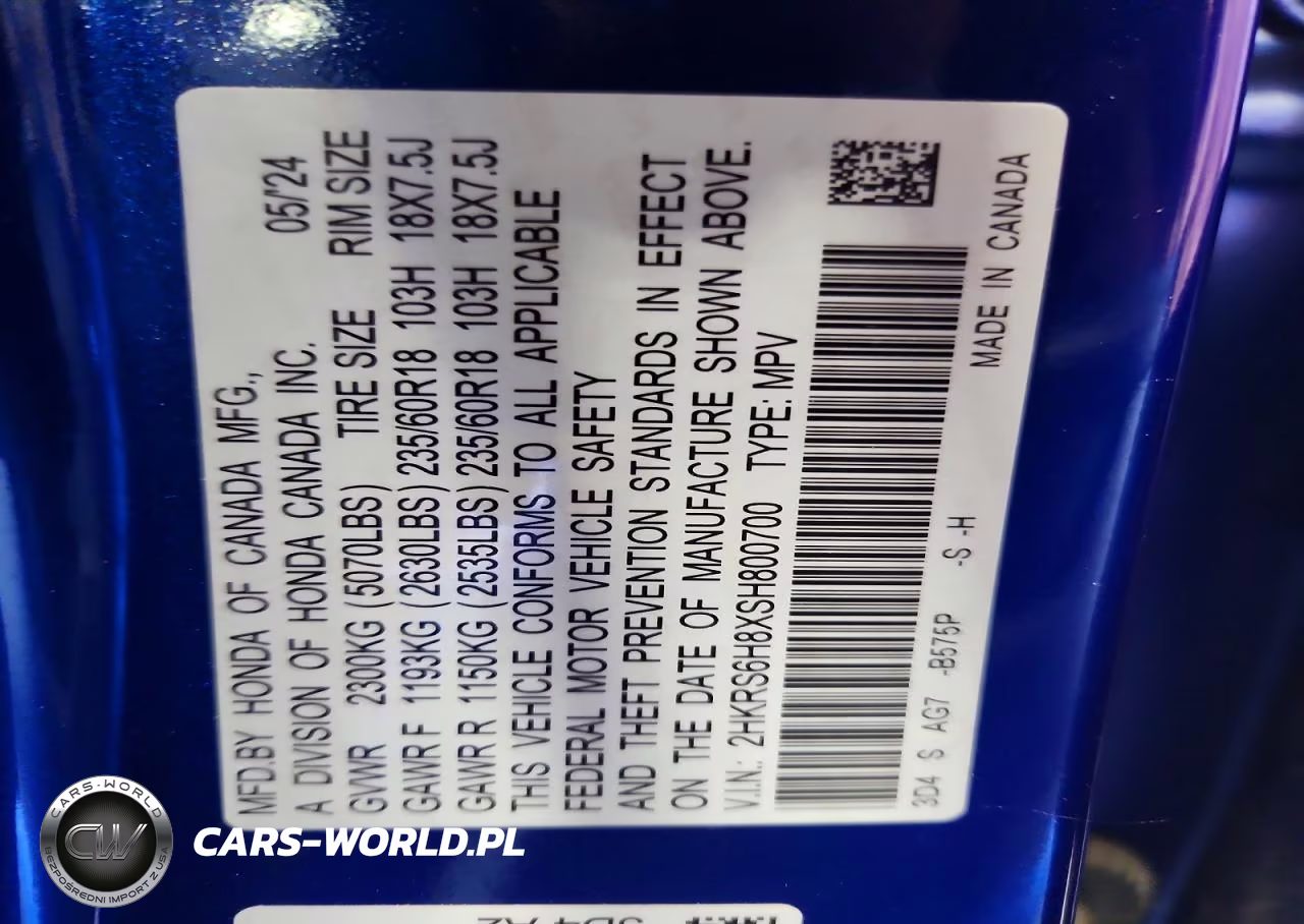 2025 Honda Cr-V Sport-L VIN:2HKRS6H8XSH800700 - 13