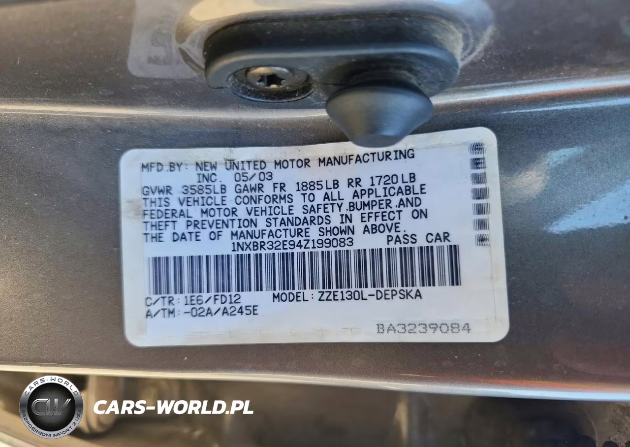 2004 Toyota Corolla S VIN:1NXBR32E94Z199083 - 12