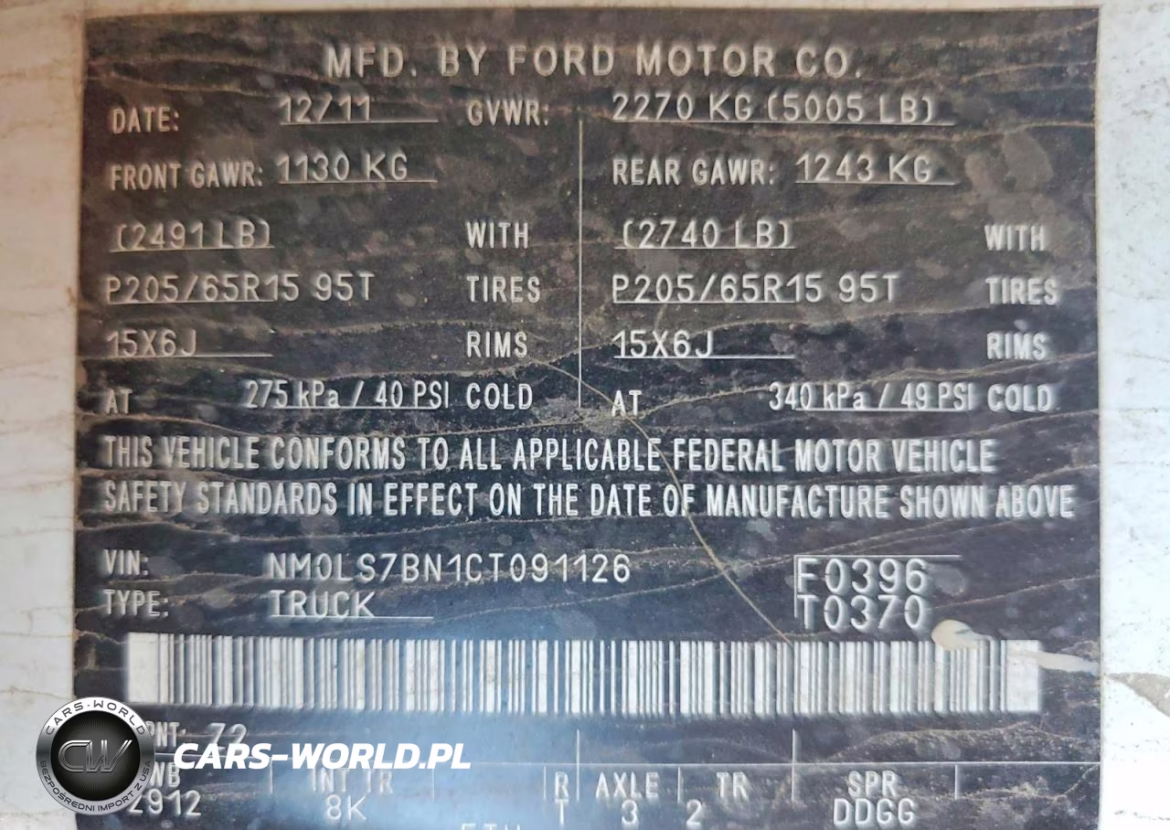 2012 Ford Transit Connect Xlt VIN:NM0LS7BN1CT091126 - 12