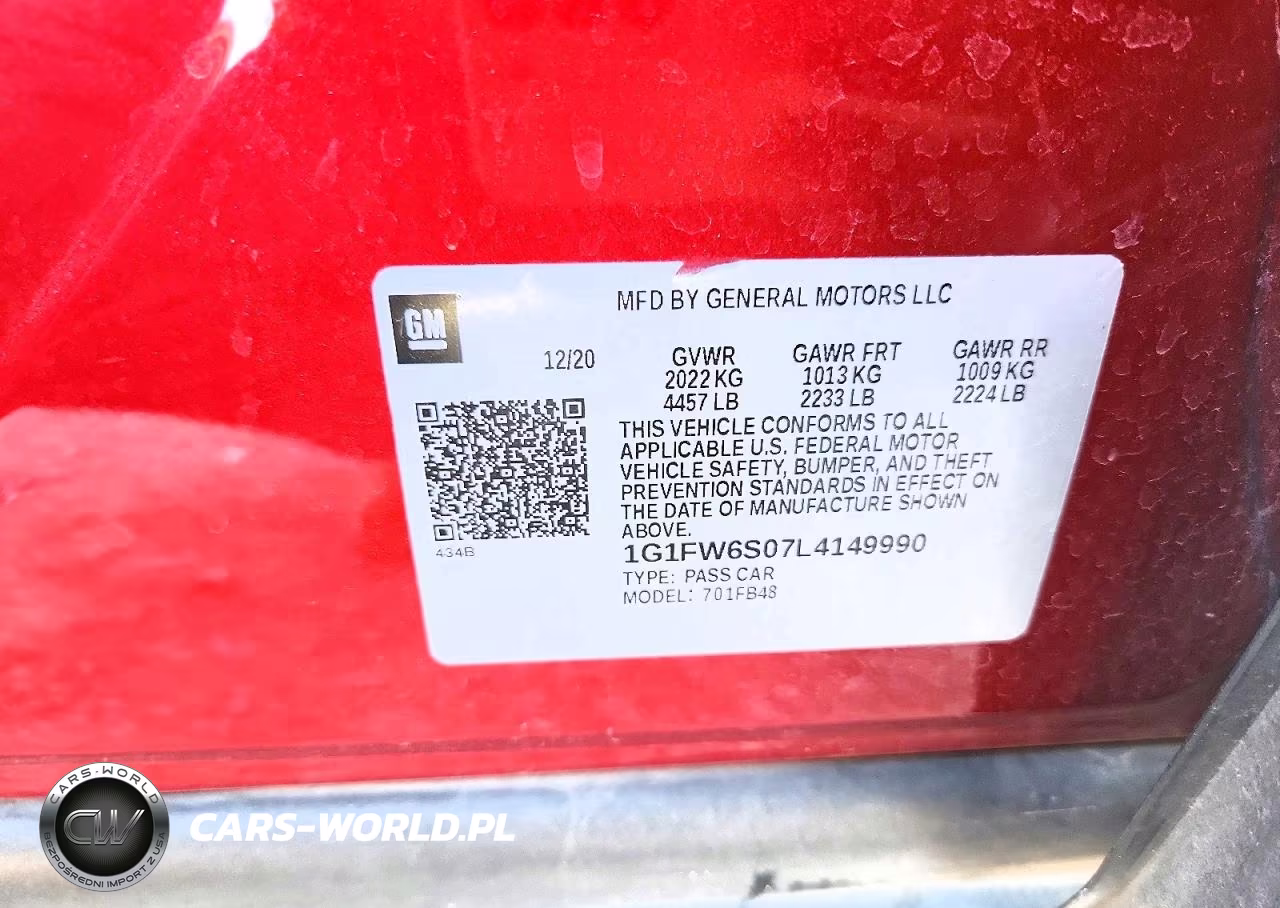 2020 Chevrolet Bolt Ev Lt VIN:1G1FW6S07L4149990 - 12