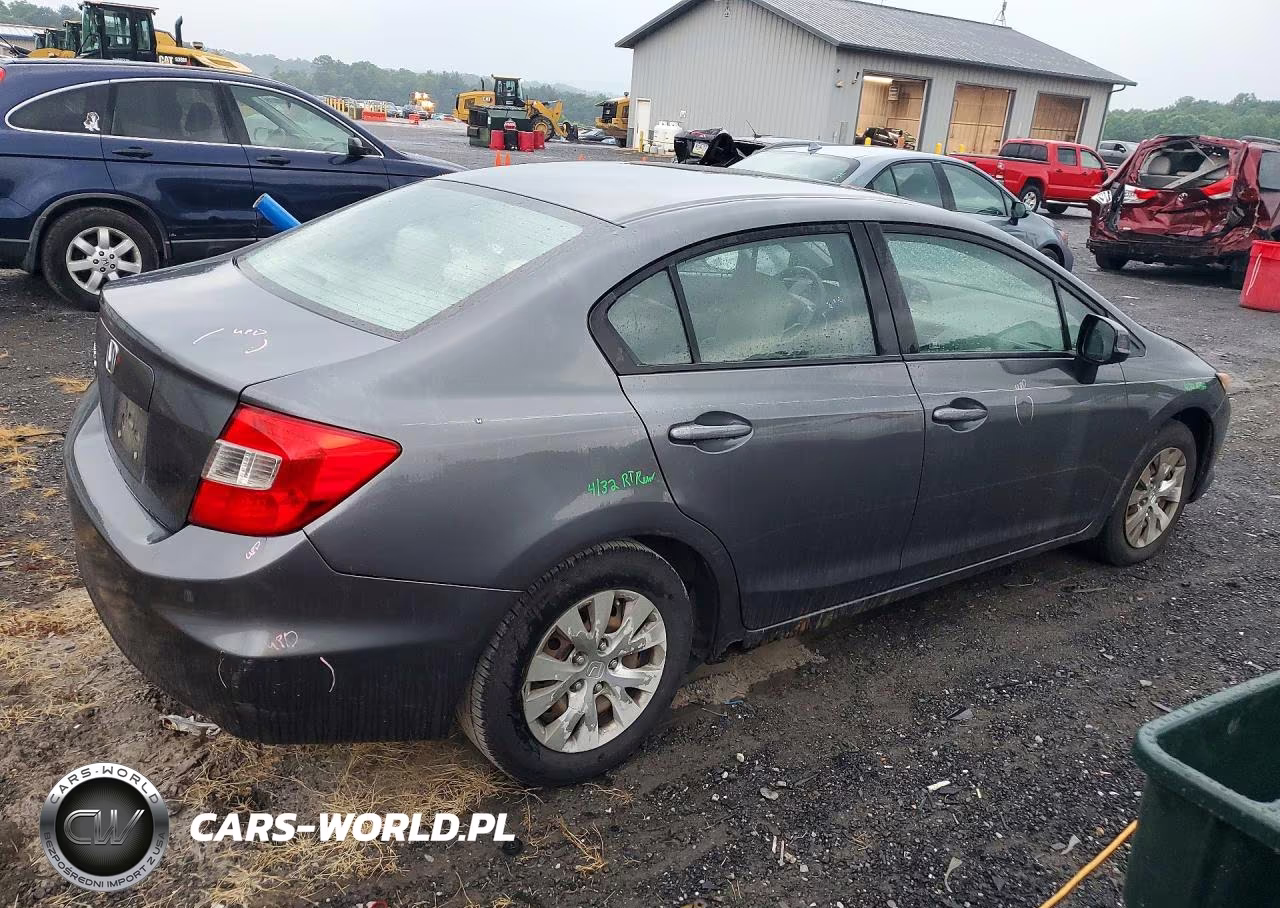 2012 Honda Civic Lx VIN:19XFB2F51CE325643 - 3