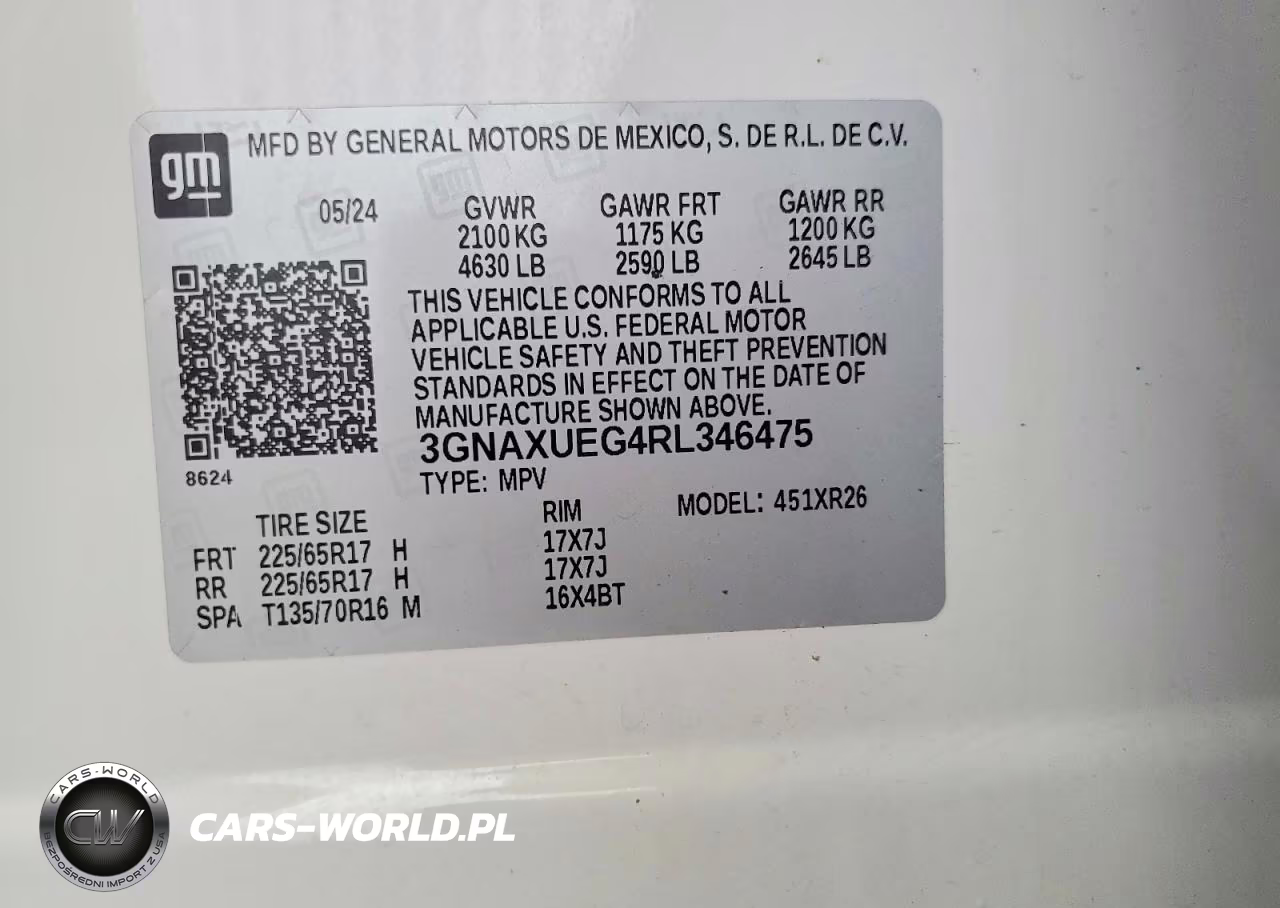 2024 Chevrolet Equinox Lt VIN:3GNAXUEG4RL346475 - 13
