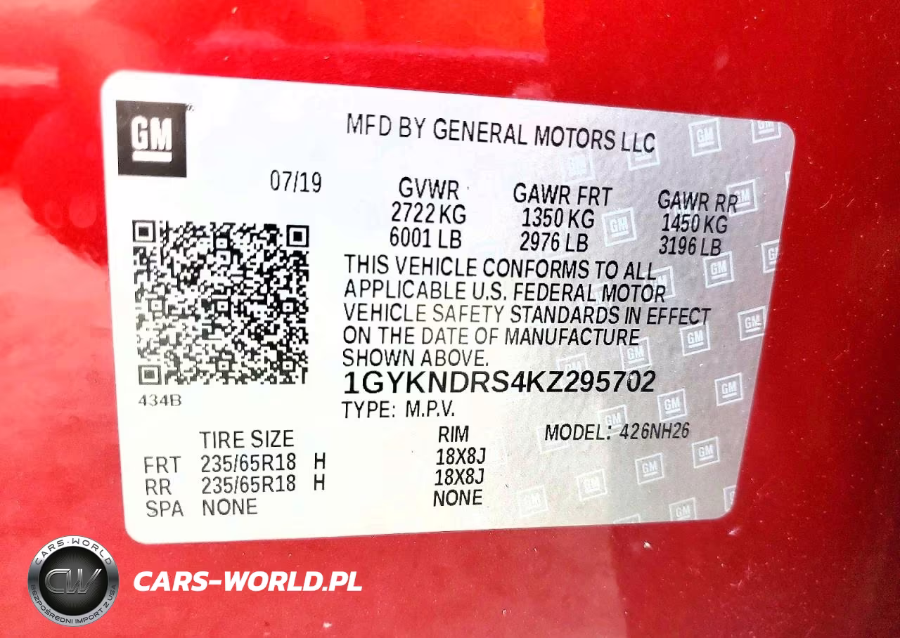 2019 Cadillac Xt5 Luxury VIN:1GYKNDRS4KZ295702 - 13