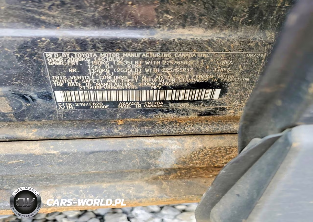 2024 Toyota Rav4 Le VIN:2T3H1RFV8RW351495 - 13