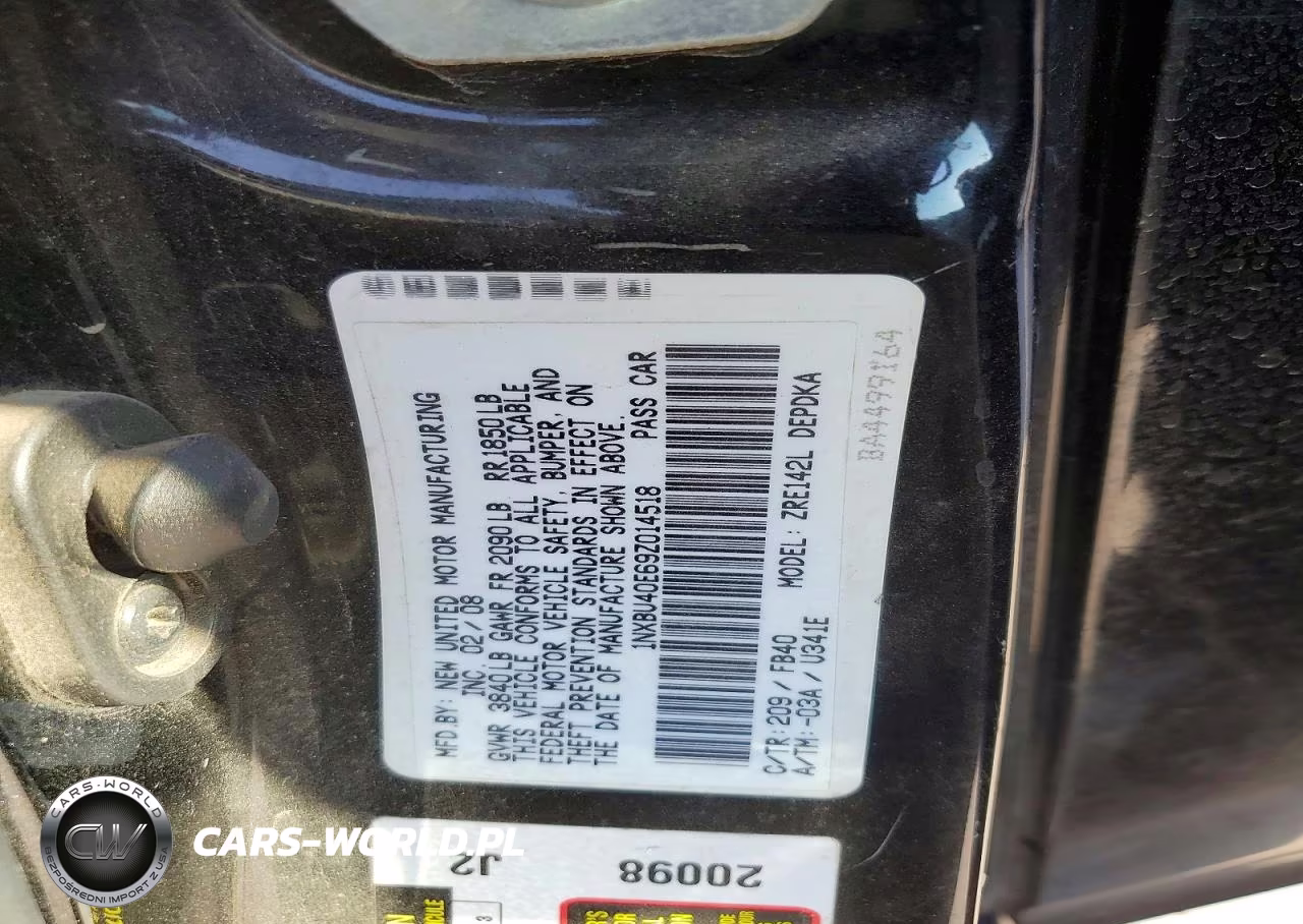 2009 Toyota Corolla Le VIN:1NXBU40E69Z014518 - 13