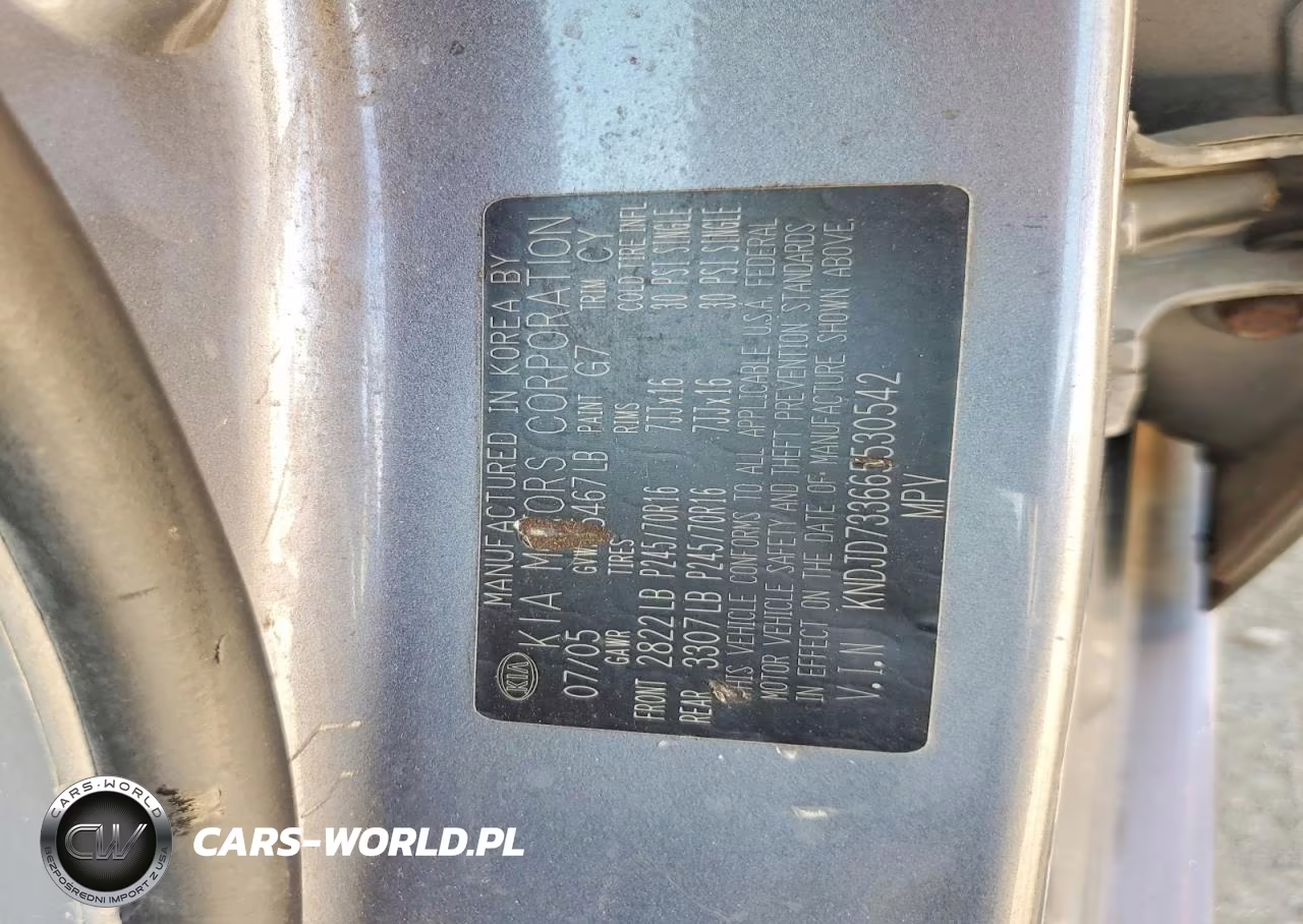 2006 Kia Sorento Lx VIN:KNDJD733665530542 - 12