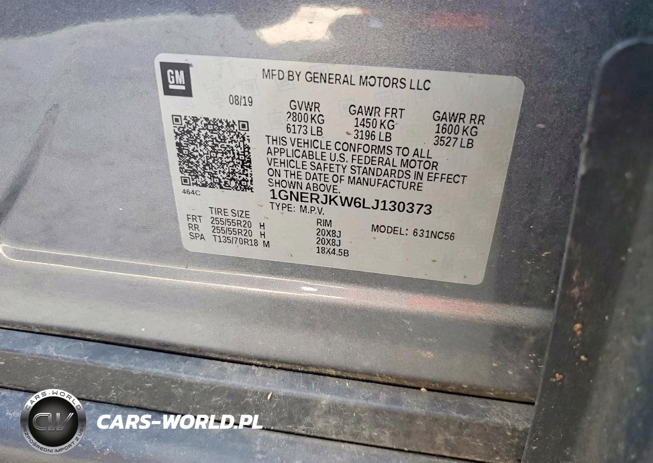 2020 Chevrolet Traverse Rs VIN:1GNERJKW6LJ130373 - 13