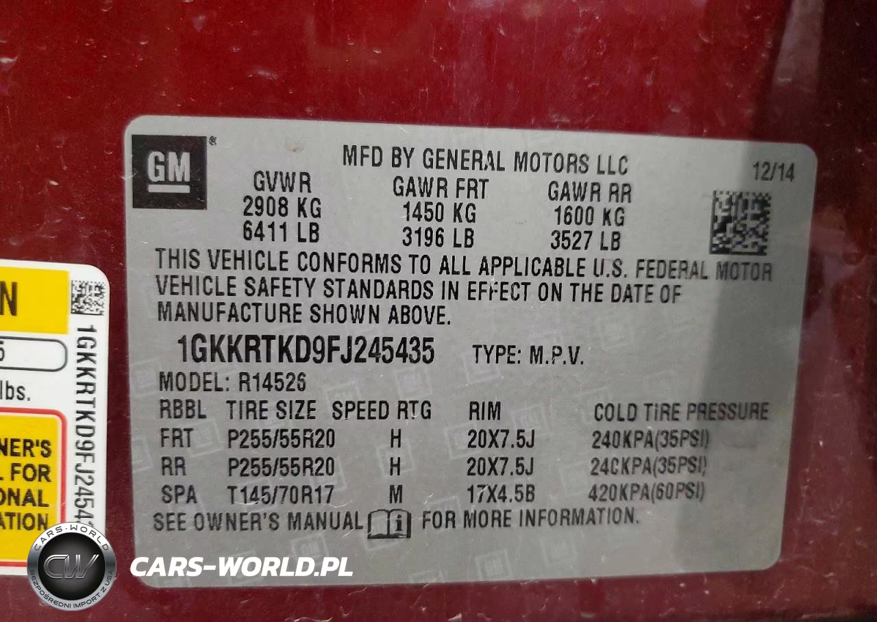 2015 GMC Acadia Denali VIN:1GKKRTKD9FJ245435 - 13
