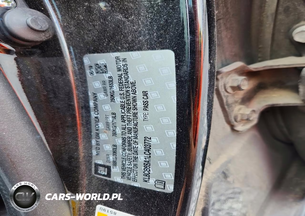 2020 Chevrolet Spark Ls VIN:KL8CB6SA1LC403772 - 12