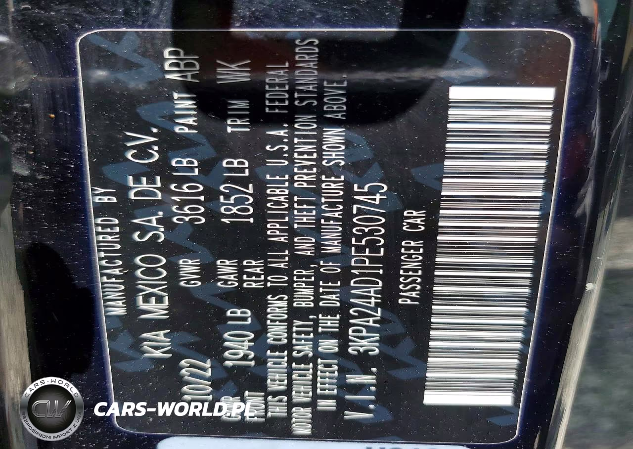 2023 Kia Rio S VIN:3KPA24AD1PE530745 - 13