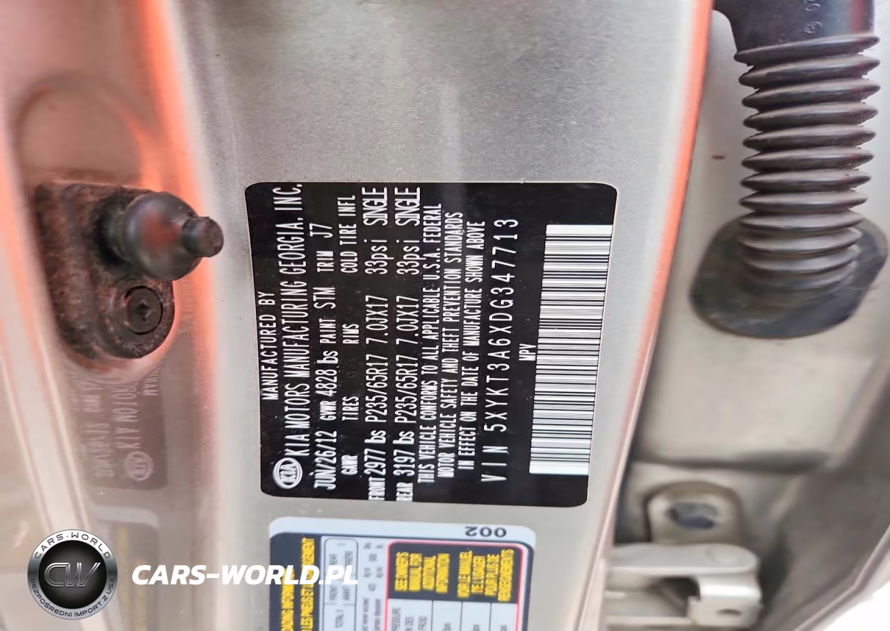 2013 Kia Sorento Lx VIN:5XYKT3A6XDG347713 - 13