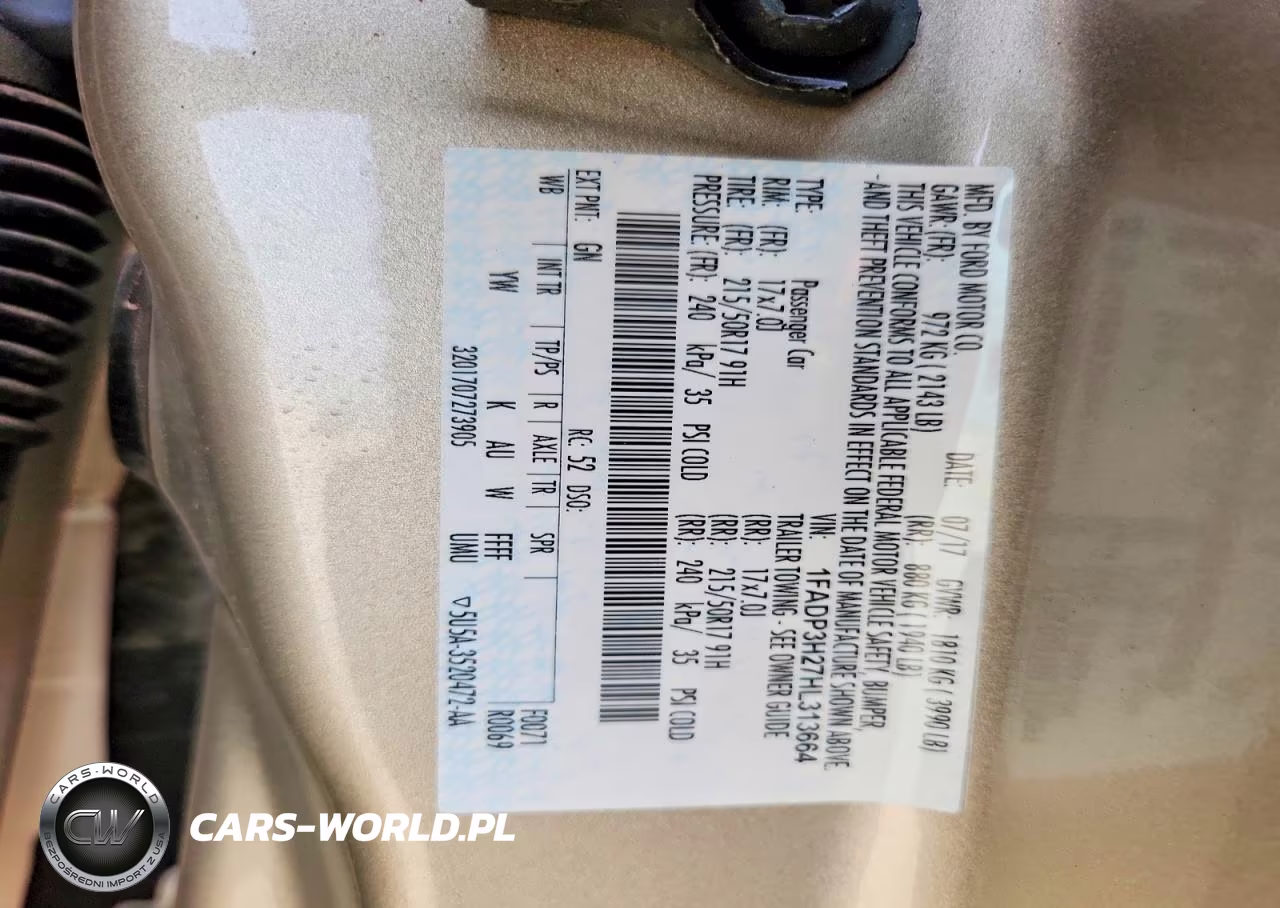 2017 Ford Focus Sel VIN:1FADP3H27HL313664 - 12