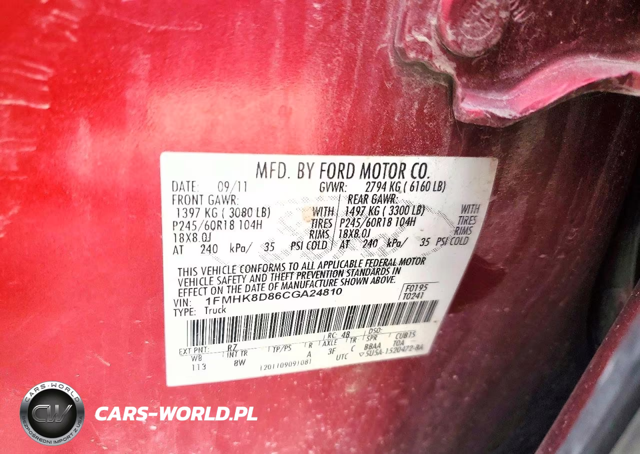 2012 Ford Explorer Xlt VIN:1FMHK8D86CGA24810 - 13