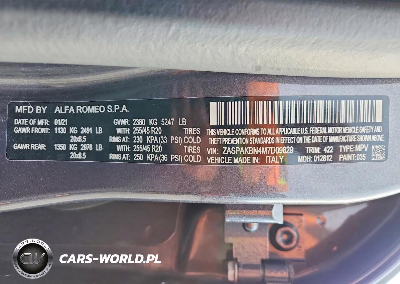 2021 Alfa Romeo Stelvio Ti VIN:ZASPAKBN4M7D09829 - 14