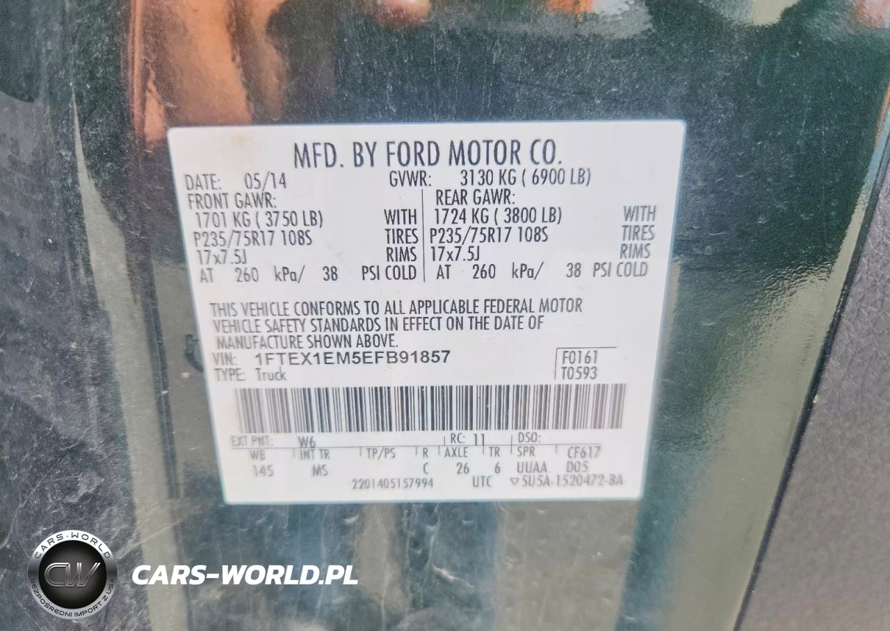 2014 Ford F150 Super Cab VIN:1FTEX1EM5EFB91857 - 12