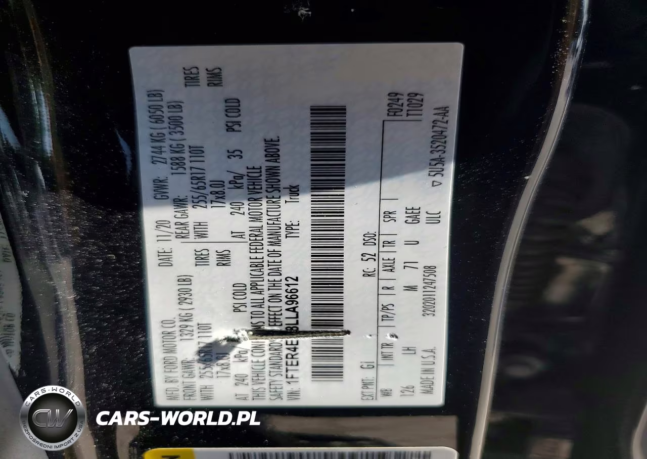 2020 Ford Ranger Xl VIN:1FTER4EH8LLA96612 - 12