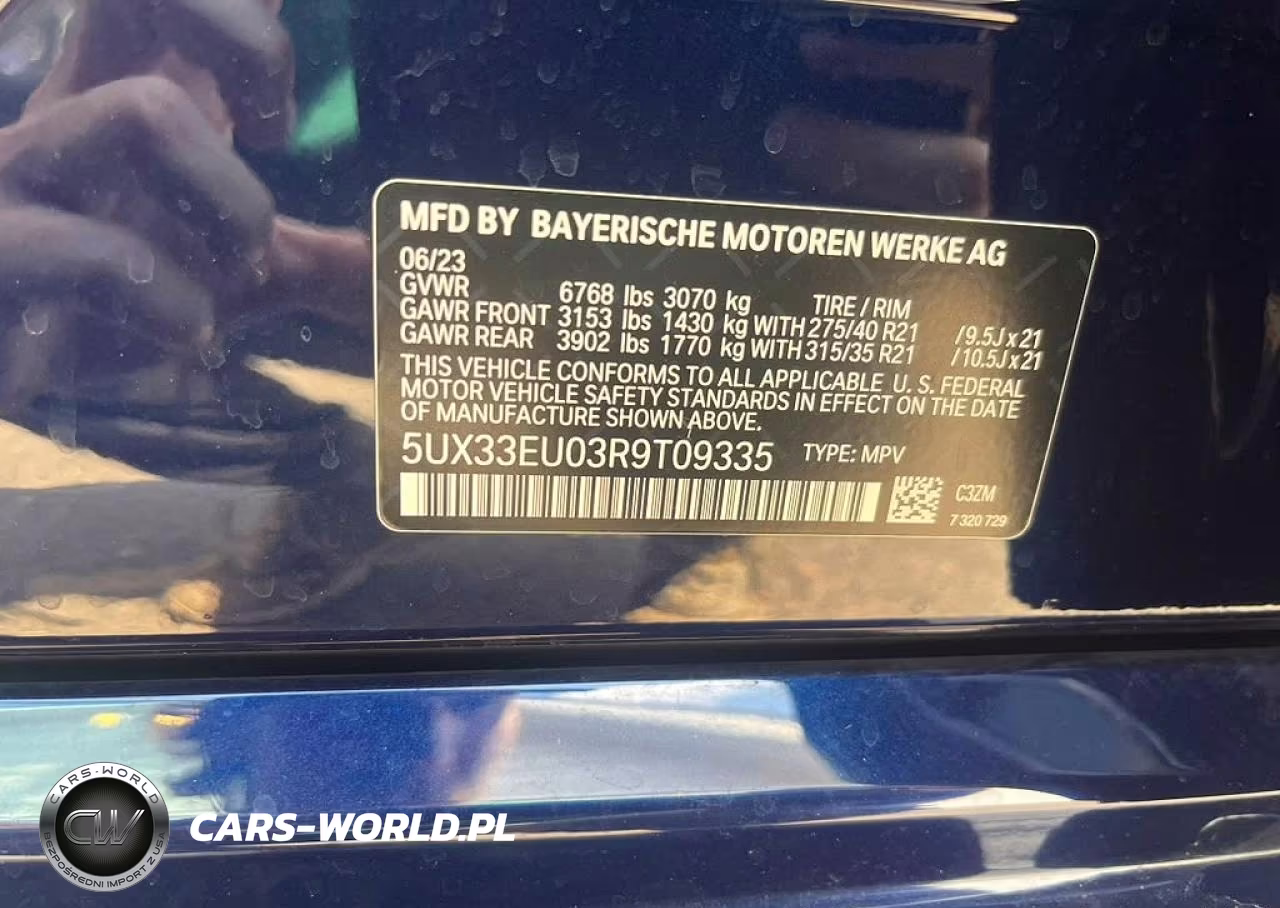 2024 BMW X5 M60I VIN:5UX33EU03R9T09335 - 14