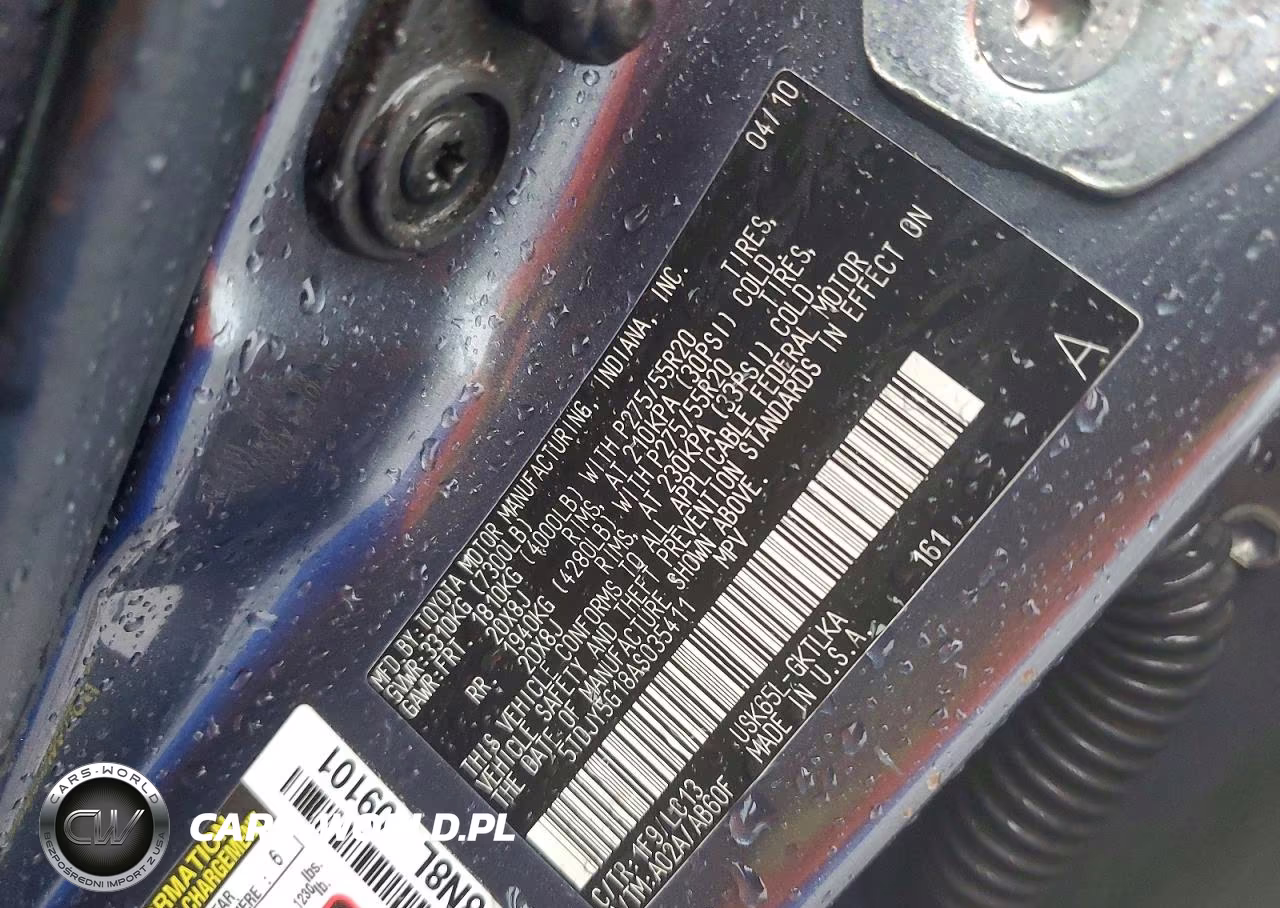 2010 Toyota Sequoia Limited VIN:5TDJY5G18AS035411 - 13