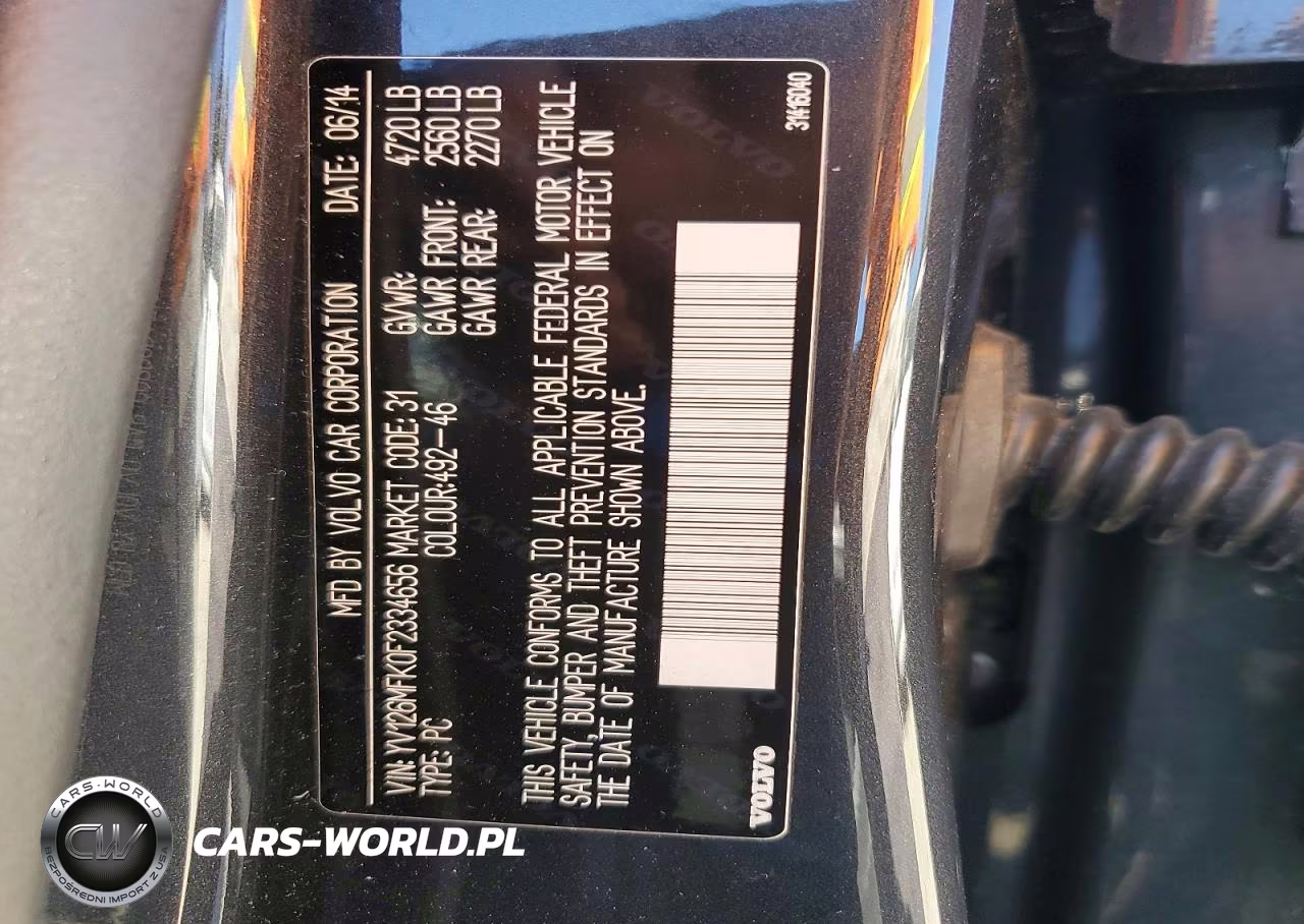 2015 Volvo S60 Premier VIN:YV126MFK0F2334656 - 12