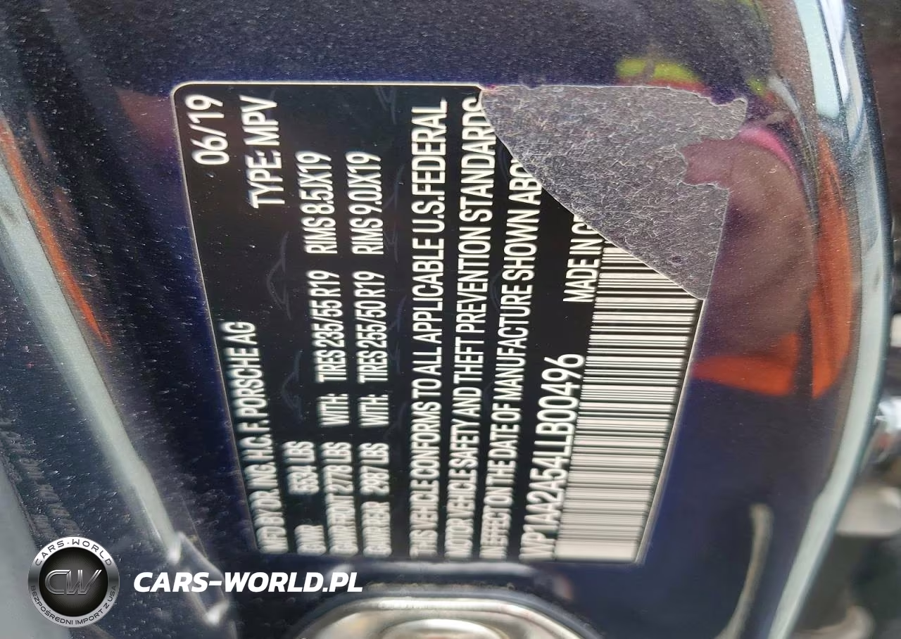 2020 Porsche Macan VIN:WP1AA2A54LLB00496 - 13