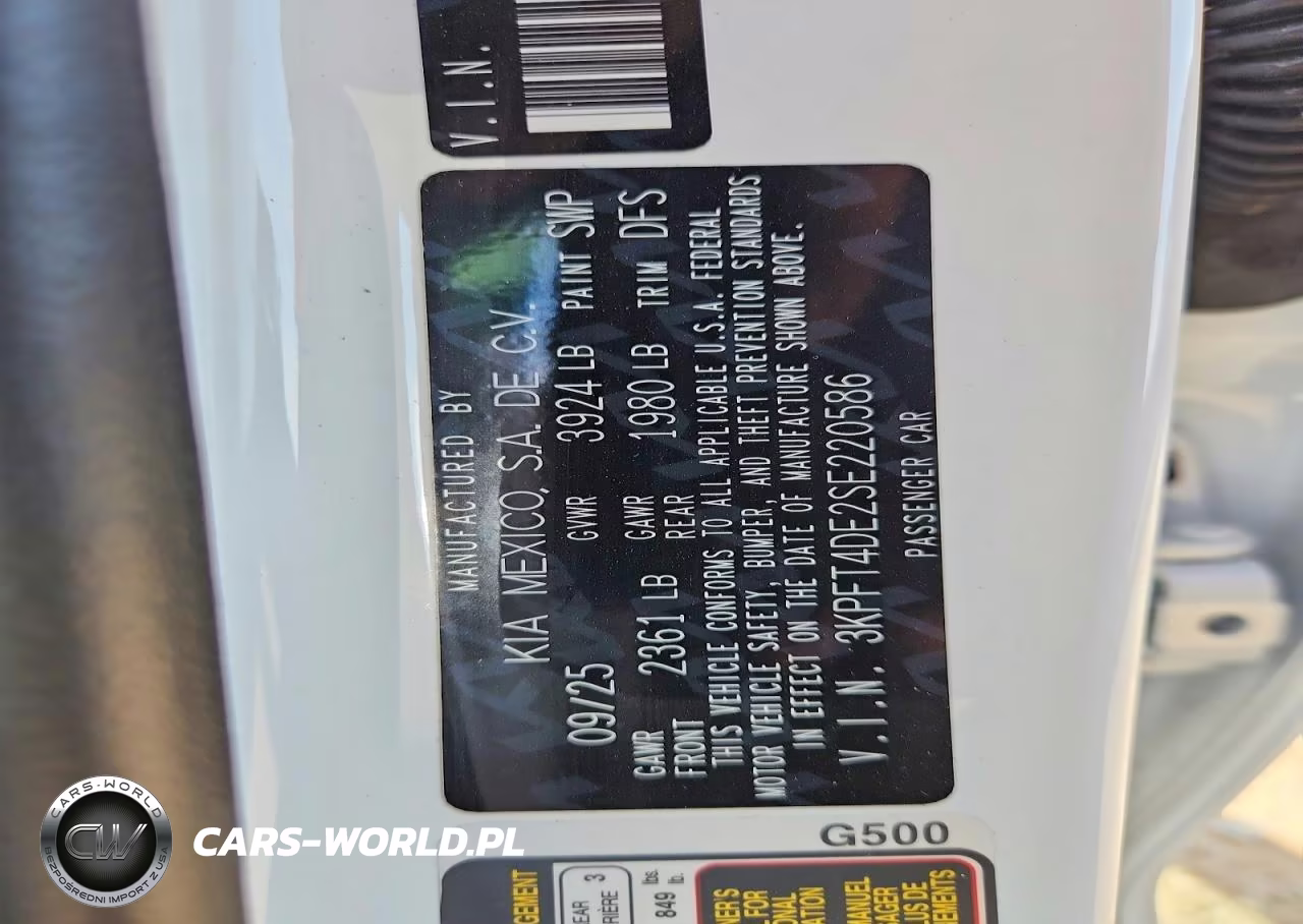 2025 Kia K4 Lxs VIN:3KPFT4DE2SE220586 - 12