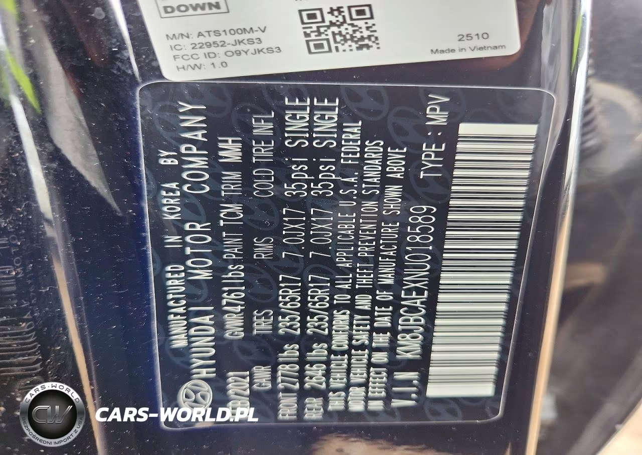 2022 Hyundai Tucson Sel VIN:KM8JBCAEXNU018589 - 14
