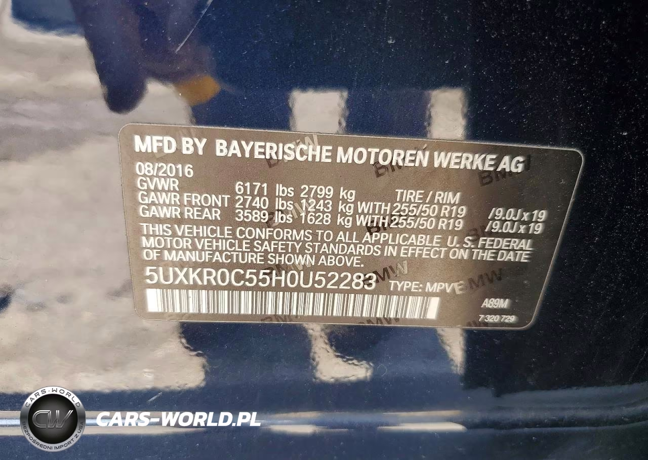 2017 BMW X5 xDrive35I VIN:5UXKR0C55H0U52283 - 13