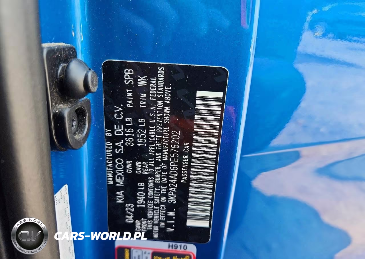 2023 Kia Rio S VIN:3KPA24AD6PE576202 - 12