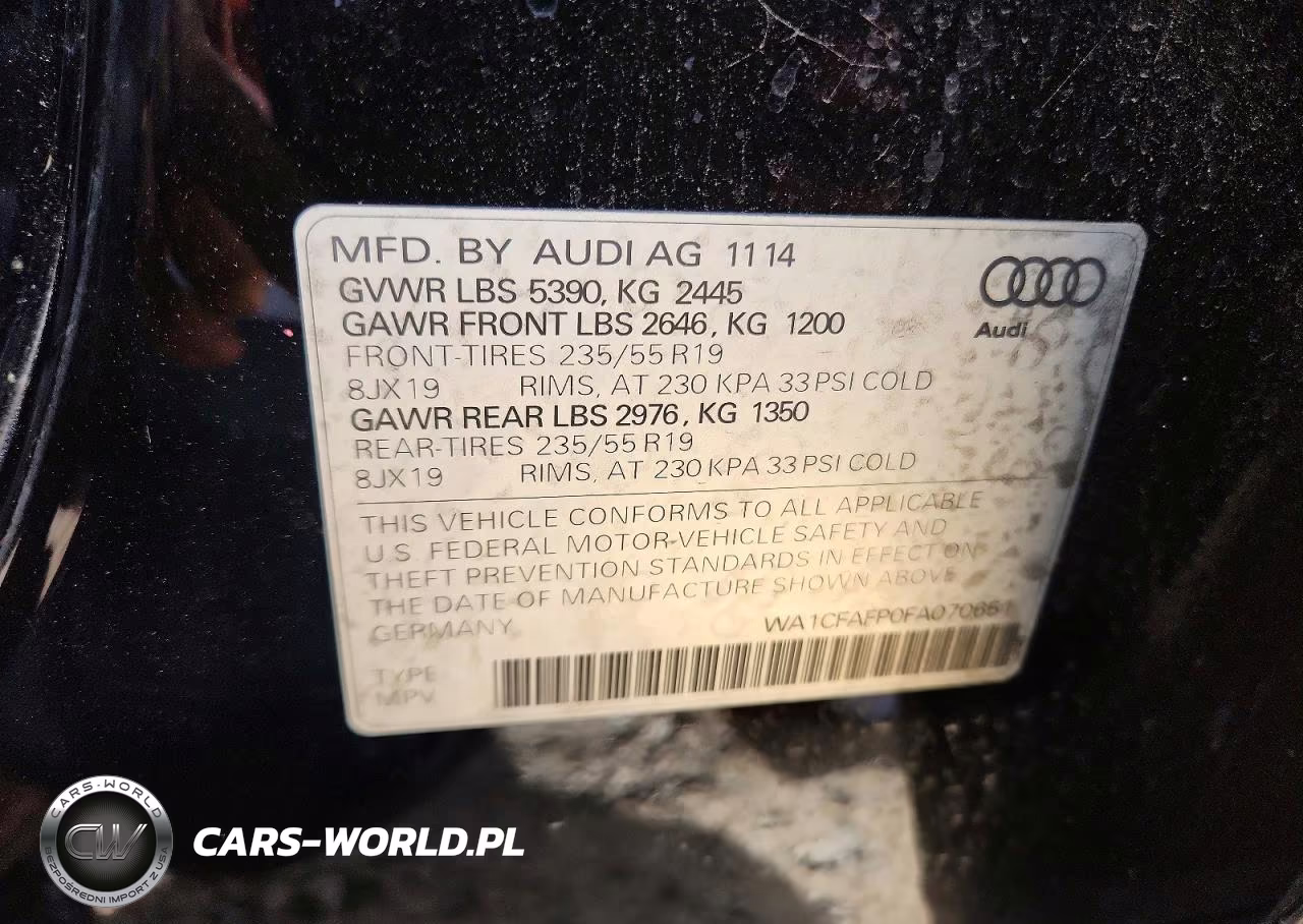 2015 Audi Q5 Premium VIN:WA1CFAFP0FA070651 - 13
