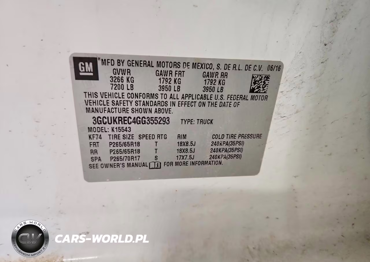 2016 Chevrolet Silverado K1500 Lt VIN:3GCUKREC4GG355293 - 12