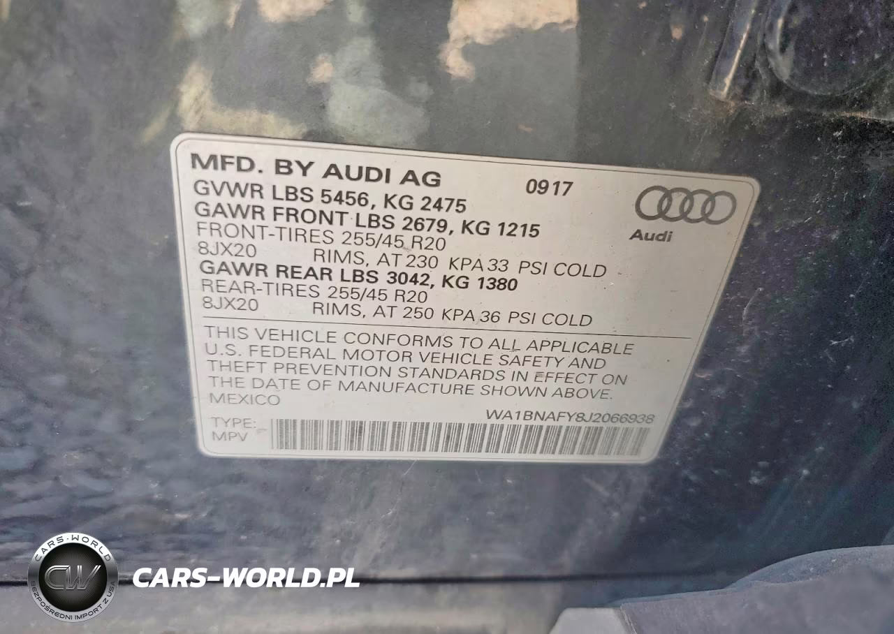 2018 Audi Q5 Premium Plus VIN:WA1BNAFY8J2066938 - 13