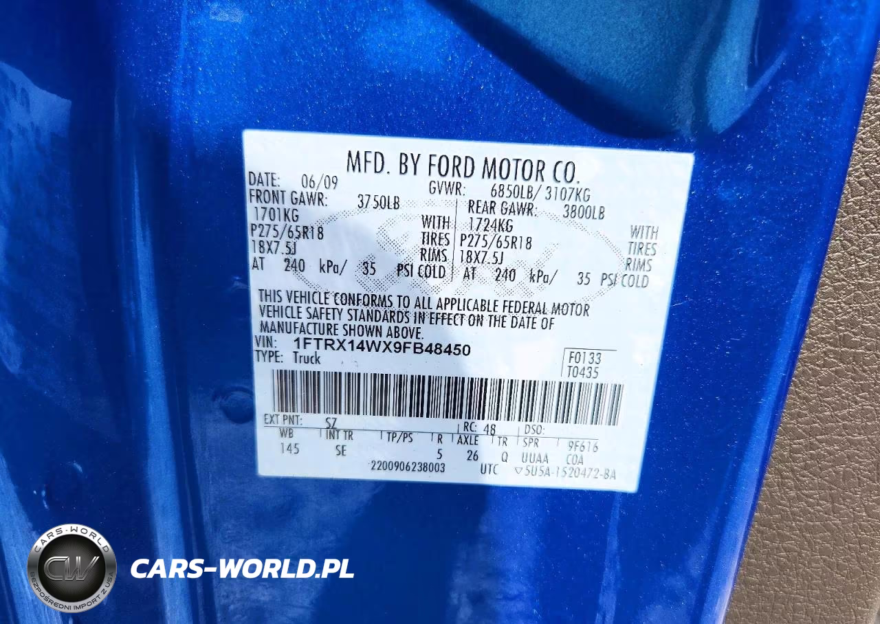 2009 Ford F150 Super Cab VIN:1FTRX14WX9FB48450 - 12