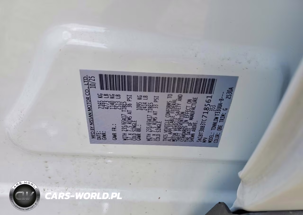 2026 Nissan Rogue Sv VIN:5N1BT3BB3TC718561 - 12