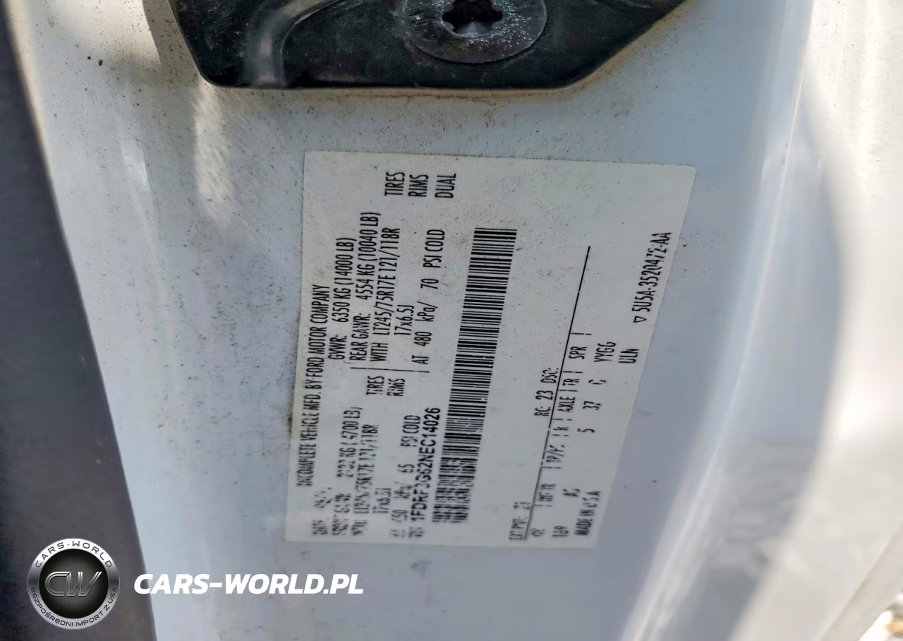 2022 Ford F350 Super Duty VIN:1FDRF3G62NEC14026 - 13